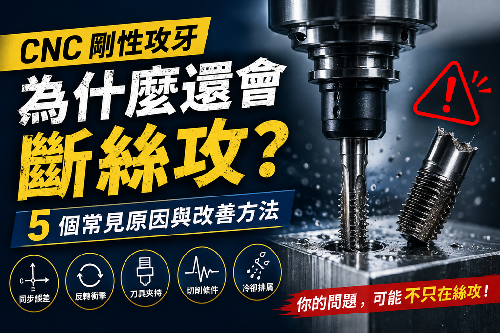 CNC剛性攻牙為什麼還會斷絲攻